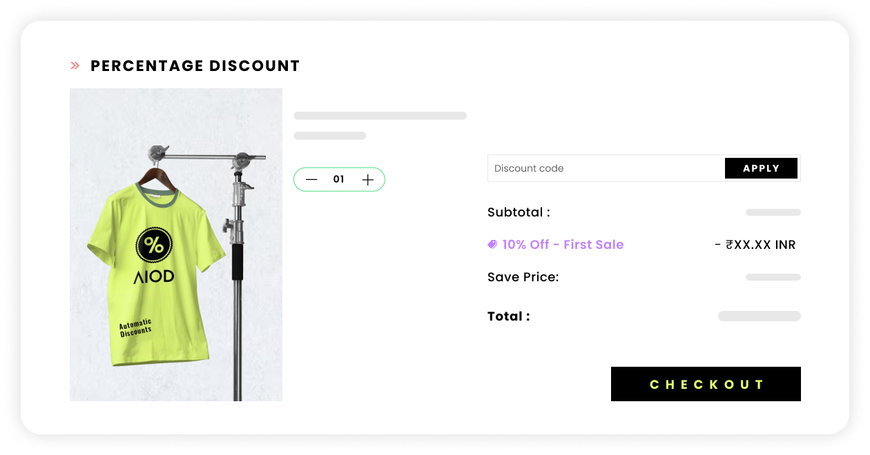 First time buyer discount